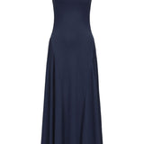 SCG MADE |Rene Boatneck Cupro-blended Maxi Dress
