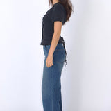 SCG MADE |Serene Lace-Back Ruched Blouse