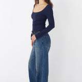 SCG MADE | Margaux Long Sleeve Square Neck Top