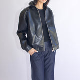 SCG MADE | Basic Faux Leather Bomber Jacket