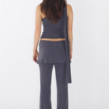 SCG MADE |Sonia Cupro-blended One-Shoulder Top
