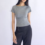 SCG MADE | Elise Boatneck Short Sleeves Top