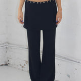 SCG MADE | Sonia Low-rise Layered Skirt Pants