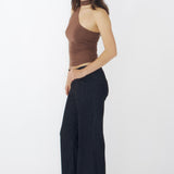 SCG MADE |Sonia Cupro-blended One-Shoulder Top