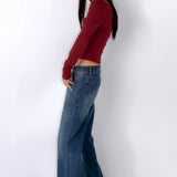 SCG MADE | Rita Low-rise Jeans in Medium wash