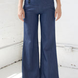 SCG MADE | Evelyn Low-rise Tencel Jeans in Medium Blue