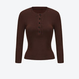 SCG MADE| Jamie 3/4 sleeves henley top