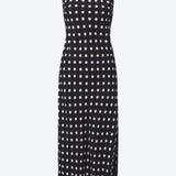 SCG MADE |Caroline Cupro-blended Polka Dot Maxi Dress