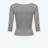 SCG MADE | Frankie square neck 3/4 sleeve top