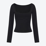 SCG MADE | Margaux Long Sleeve Square Neck Top