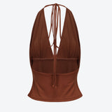 SCG MADE |Lola Halter-neck Cupro top