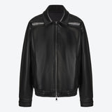 SCG MADE | Basic Faux Leather Bomber Jacket