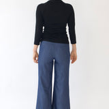 SCG MADE | Evelyn Low-rise Tencel Jeans in Medium Blue