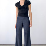 SCG MADE | Evelyn Low-rise Tencel Jeans in Dark Blue (Petite)