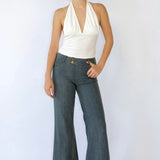 SCG MADE | Rita Low-rise Jeans in Turquoise