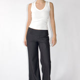 SCG MADE | Evelyn Low-rise Tencel Jeans in Black (Petite)