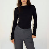 SCG MADE | Valeria backless boatneck top