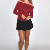SCG MADE | Nia Off Shoulder Backless Cotton Top