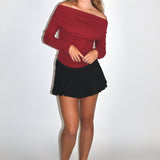 SCG MADE | Nia off shoulder backless top