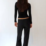 Silia square neck long sleeve top