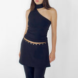 SCG MADE |Sonia Cupro-blended One-Shoulder Top
