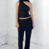 SCG MADE | Sonia Low-rise Layered Skirt Pants
