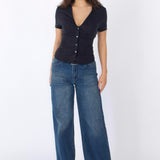SCG MADE |Serene Lace-Back Ruched Blouse