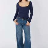 SCG MADE | Margaux Long Sleeve Square Neck Top