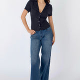 SCG MADE |Serene Lace-Back Ruched Blouse