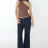 SCG MADE |Sonia Cupro-blended One-Shoulder Top