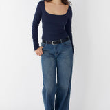 SCG MADE | Margaux Long Sleeve Square Neck Top
