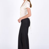 SCG MADE |Serene Lace-Back Ruched Blouse