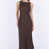 SCG MADE |Caroline Cupro-blended Maxi Dress