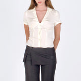 SCG MADE |Serene Lace-Back Ruched Blouse