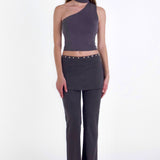 SCG MADE | Sonia Low-rise Layered Skirt Pants