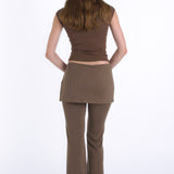SCG MADE | Sonia Low-rise Layered Skirt Pants