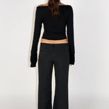 SCG MADE | Lucy Low-rise Striped Trousers