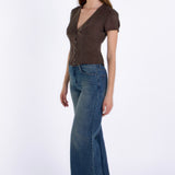 SCG MADE | Vivien Button Front Short-sleeves Blouse