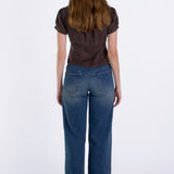 SCG MADE | Vivien Button Front Short-sleeves Blouse