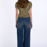 SCG MADE | Vivien Button Front Short-sleeves Blouse