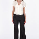 SCG MADE |Serene Lace-Back Ruched Blouse