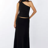 SCG MADE |Sonia Cupro-blended One-Shoulder Top