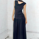 SCG MADE |Isla Cupro-blended Maxi Dress