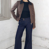 SCG MADE | Rita Low-rise Jeans in Dark wash