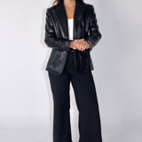 SCG MADE | Sloane Faux Leather Blazer