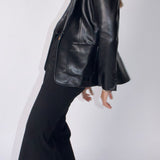 SCG MADE | Sloane Faux Leather Blazer