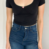 SCG MADE |Chloe Pointelle Baby Tee