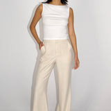 SCG MADE | Gabriela Wide Leg Linen-blended Pants