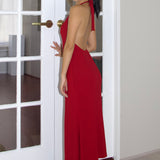 SCG MADE |Aster halter neck midi dress