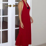 SCG MADE |Aster halter neck midi dress
